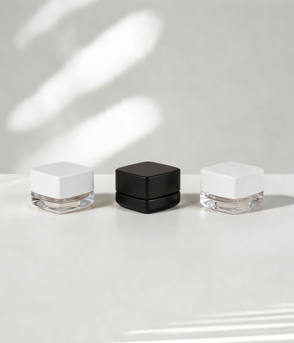 CR Glass Concentrate Pillow Square Jars-5ML