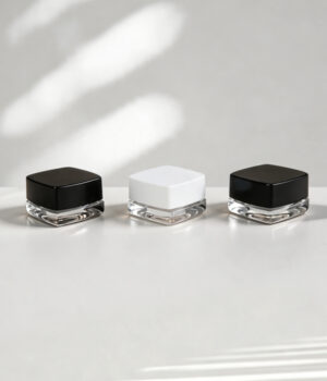 CR Glass Concentrate Pillow Square Jars-7ML